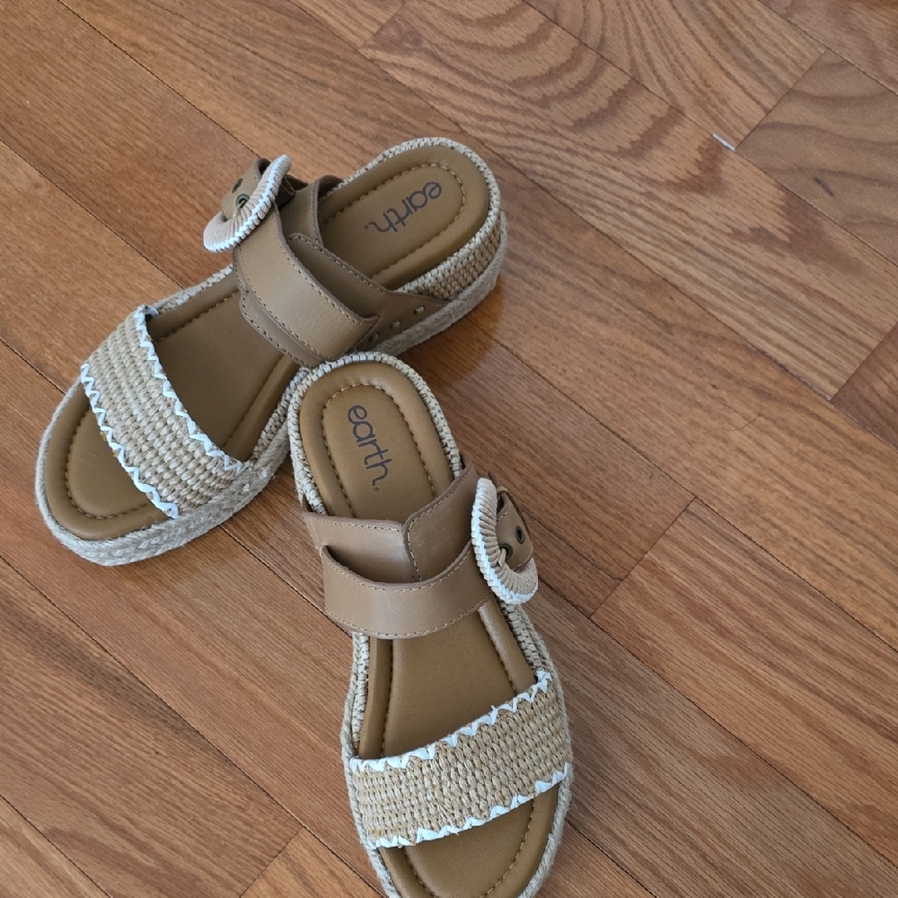 Earth Tan and Cream Sandals